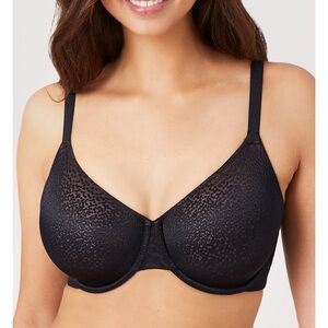 Wacoal Sz 34G Black Back Appeal Underwire Bra